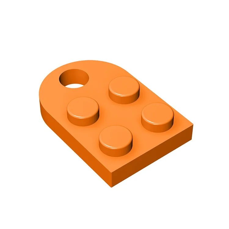 Gobricks 1pcs Moc Bricks Plate Special Parts 3x2 with Hole Compatible with 3176 Assemble Building Block Kids Toys DIY Gift Adult