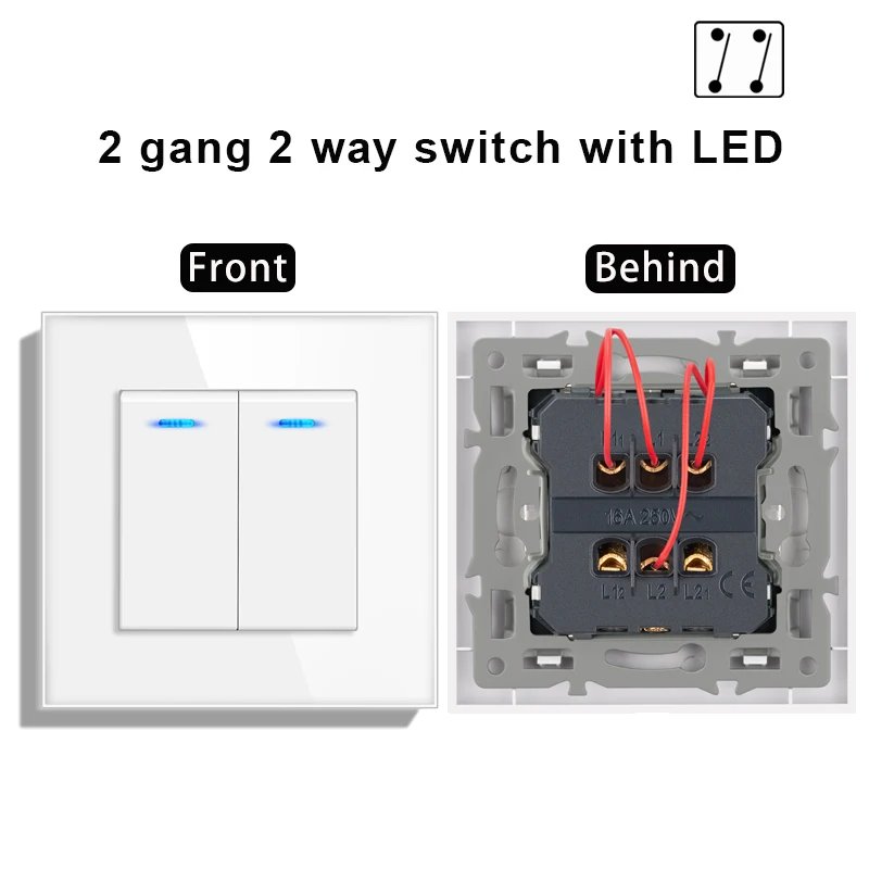 2 gang 2 way LED
