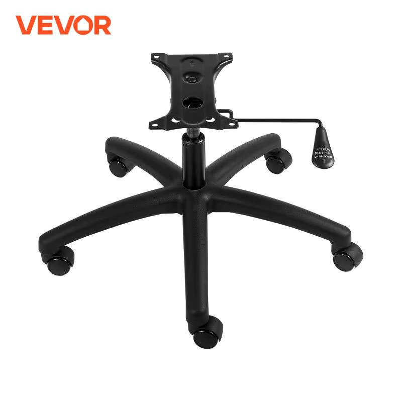 VEVOR Office Chair Base Replacement 28" 2500 lbs Static Universal Computer Desk Chair Stool Desk Chair Base Replacement Black