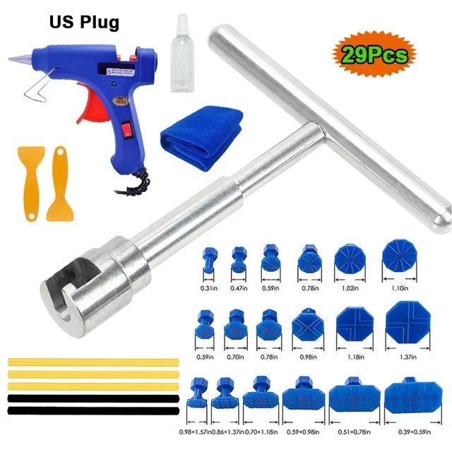 Car Body Paintless Dent Repair Tool Set Auto Part Mechanical Sheet Metal Slide Multiple size Suction Cup Puller Glue Kit