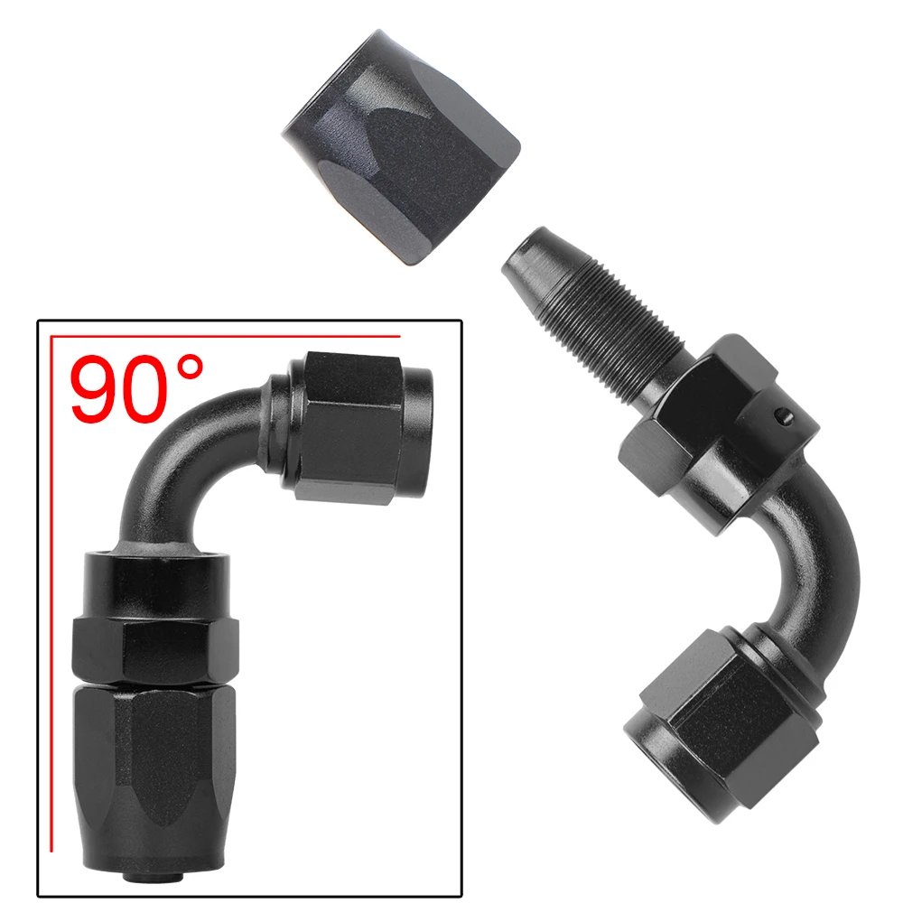90 degree black AN8