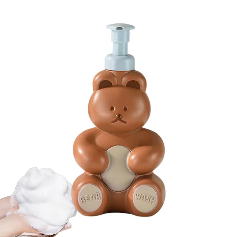 Foam Dispenser Pump 500ml Cute Foam Bottle Pump Dispenser Empty Bathroom Shower Dispensers Refillable Shower Pump Dispenser For