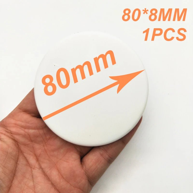 White 80X8MM 1PCS