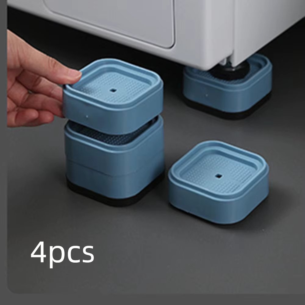 Washing Machine Shockproof Base Anti Vibration Feet Pads Rubber Legs Slipstop Silent Skid Raiser Mat Furniture Support Dampers