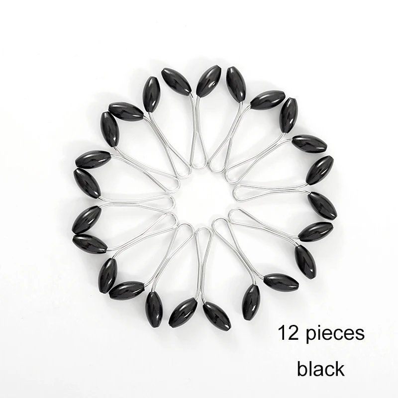 12pcs/lot Anti Slip Brooch Headscarf Shawl Scarf Lady Muslim Fixed Pins Scarf Hijab Clips Pearl Stylish Brooch for Women Jewelry