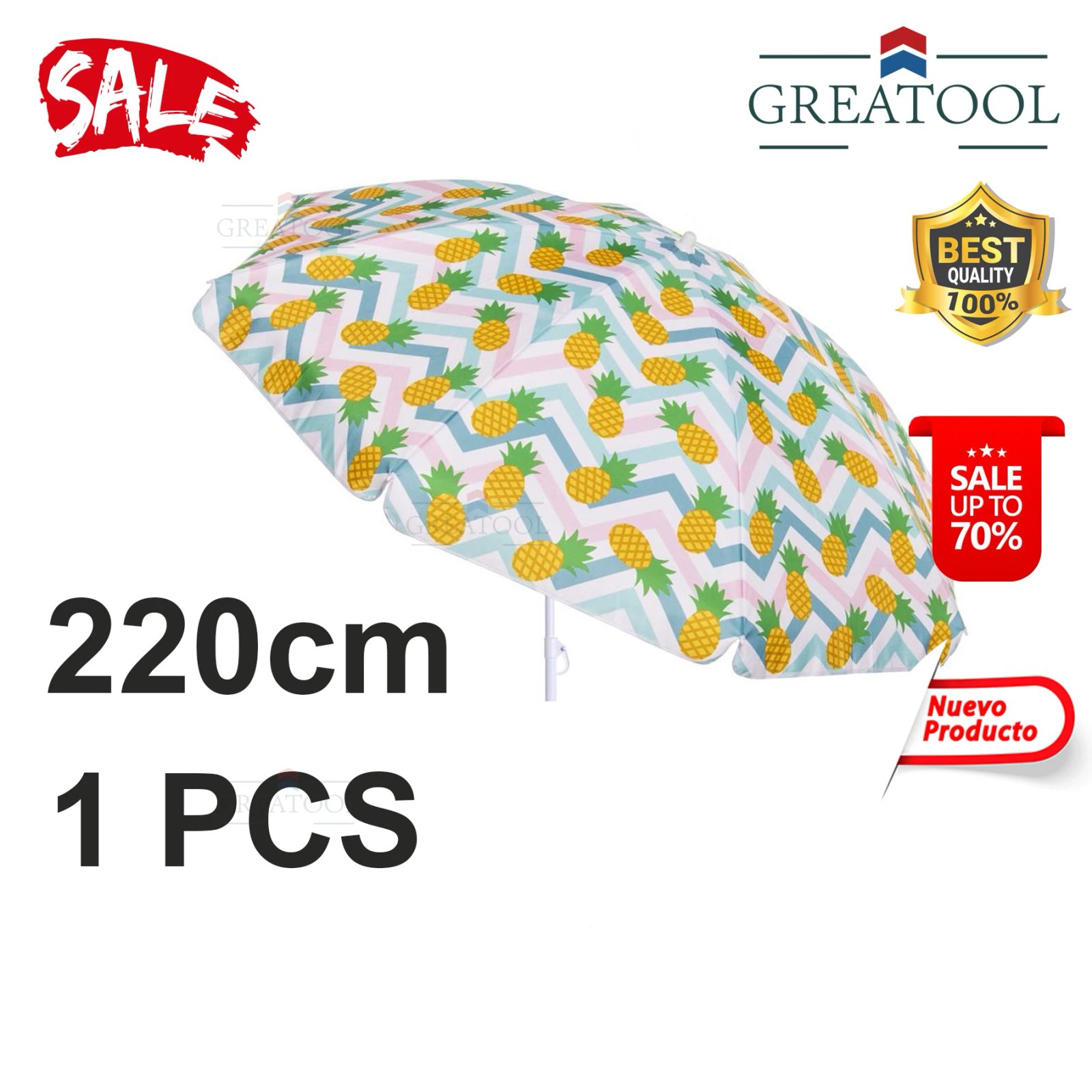 1 PCS-pineapple 220cm