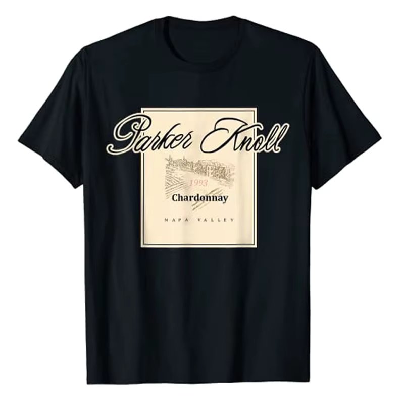 Parker Knoll Wine Vineyard Napa Valley T-Shirt Drinking Lover Drinker Humor Funny Graphic Tee Tops Cotton Short Sleeve Blouses