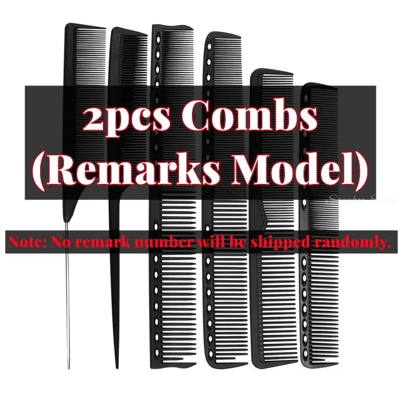Professional Hairdresser Hair Cutting Comb Black Double-sided Heat Resistant Salon Antistatic Barber Styling Brush Tool G0329