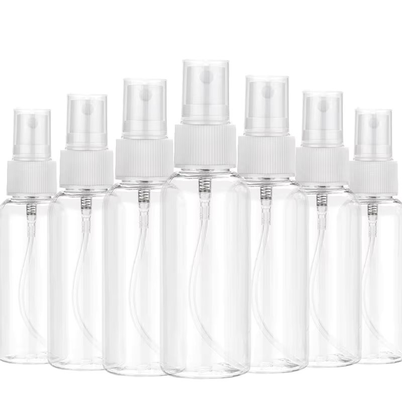 20Pcs Spray Bottle 10ml 30ml 50ml 60ml 100ML Travel Refillable Vial Plastic Container Disinfection Atomizer