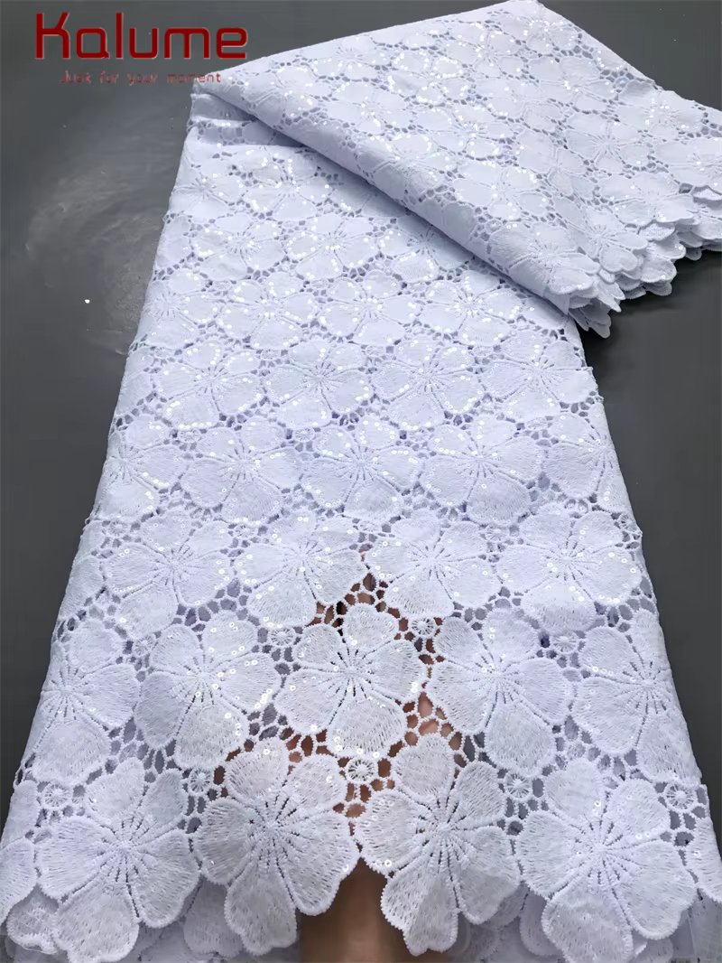 3African Lace Fabric