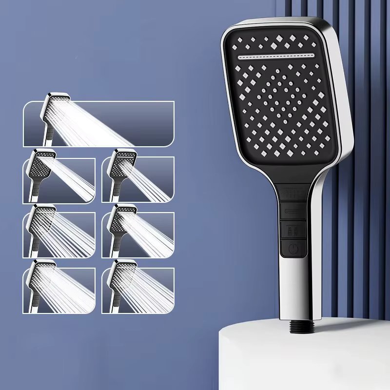 Large Shower Head 7 Modes Adjustable Shower Head Bathroom High-pressure Water-saving Shower Mixer Nozzles Bathroom Accessories