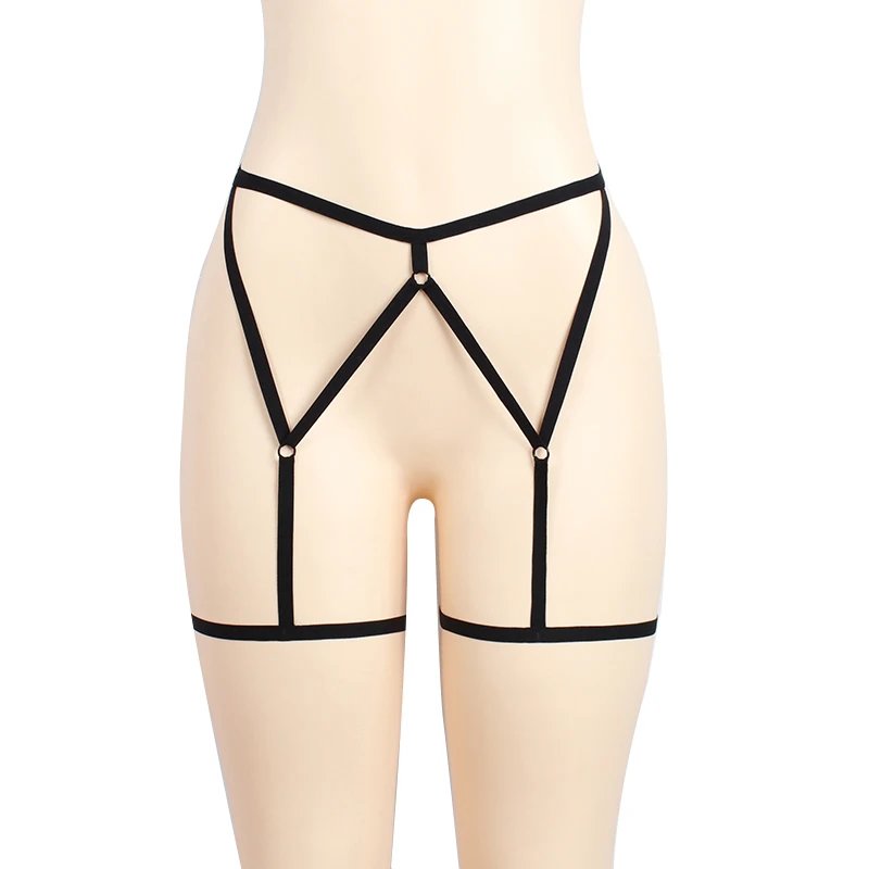 Women Sexy Leg Garter Belt Suspender Strap Underwear Leg Strap Erotic Lingerie Sexy Harness Straps Hollow Bottom Flirting Vest