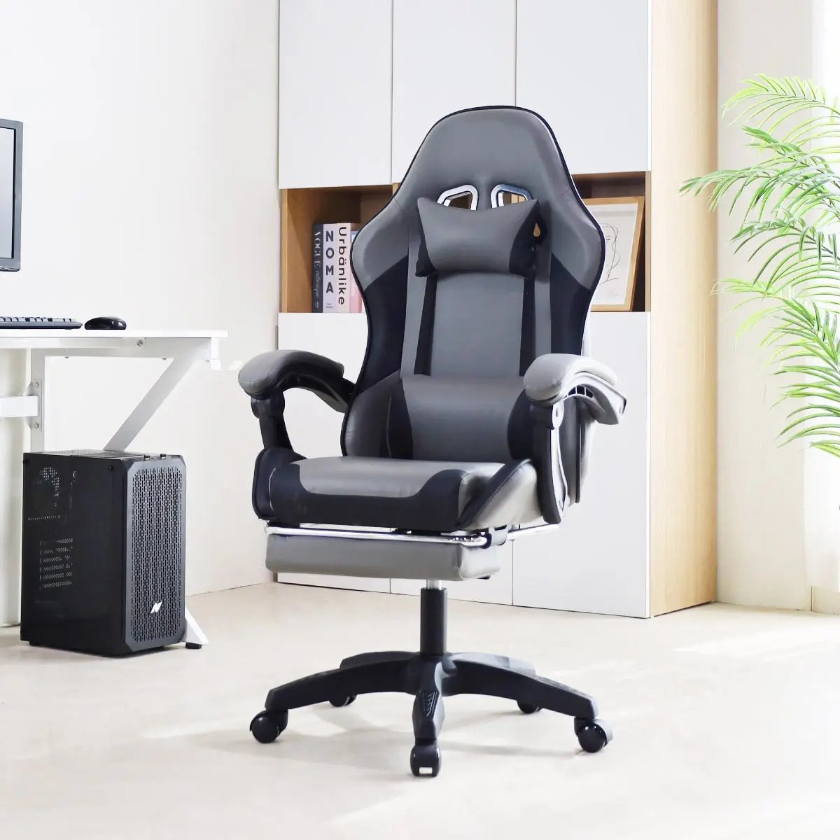 Gray (Footrest O)+Round Cushion