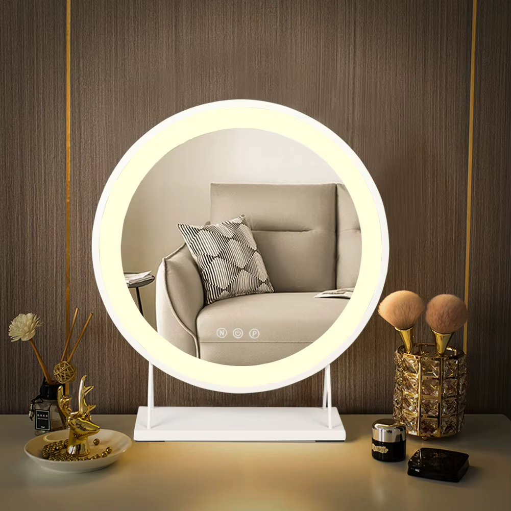 LED Hollywood Makeup Mirror Touch Dimmable 3 Colours Lighting