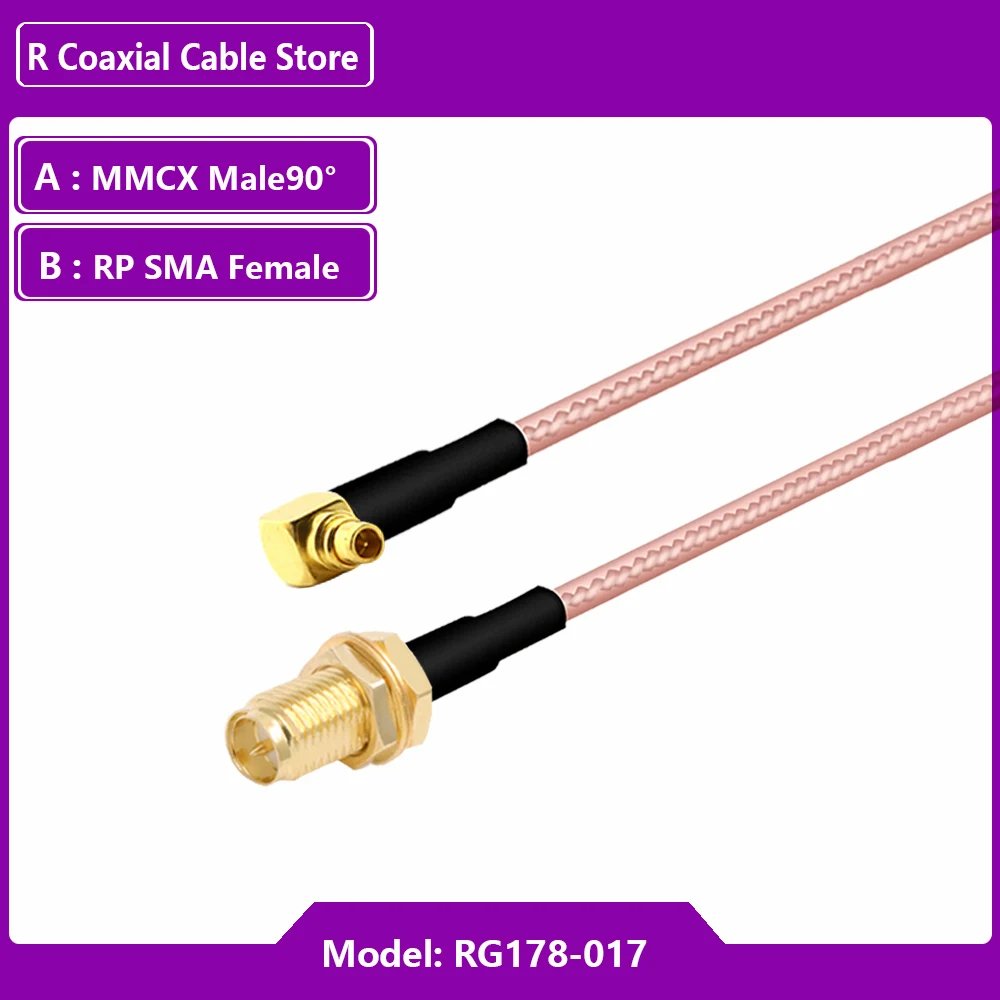 RP SMA F to MMCX M90