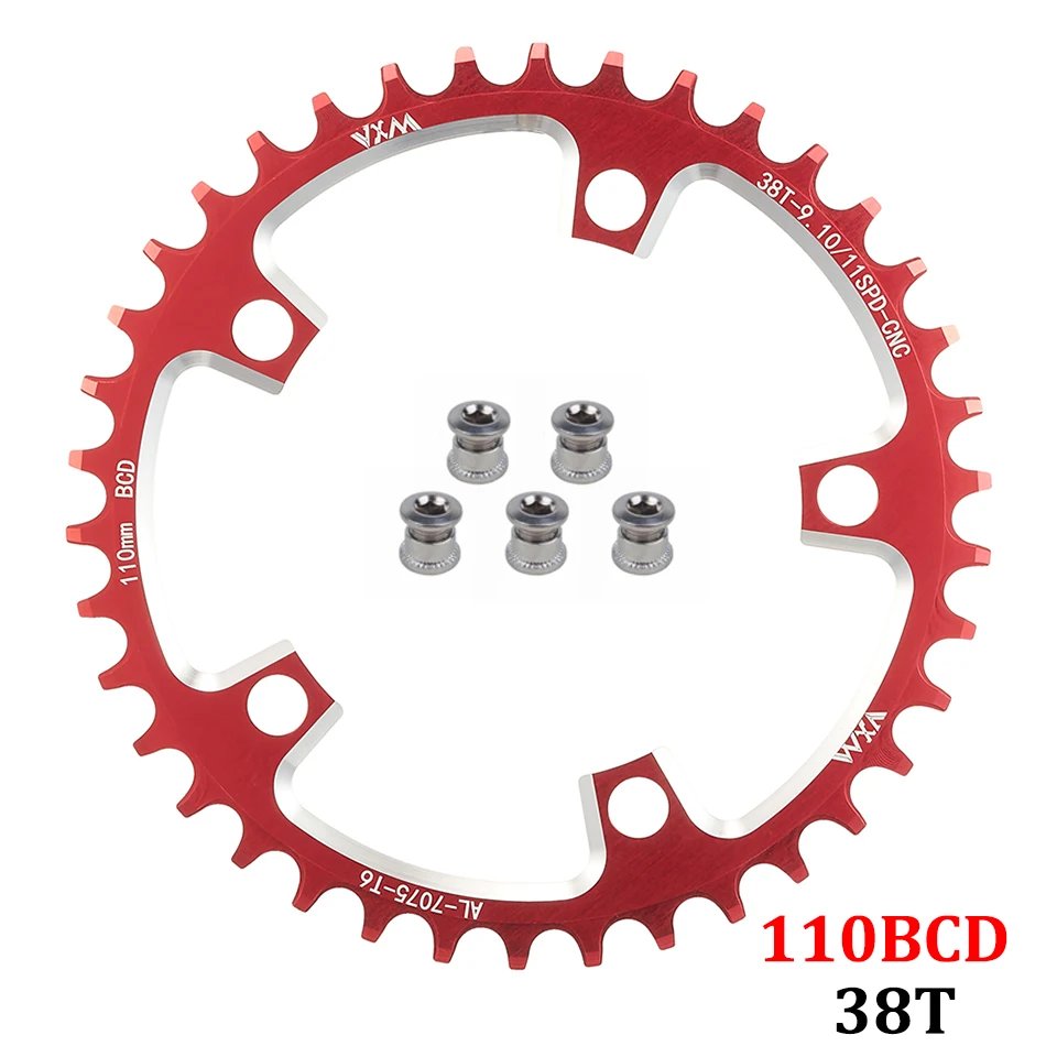 Red 38T and 5 Screws
