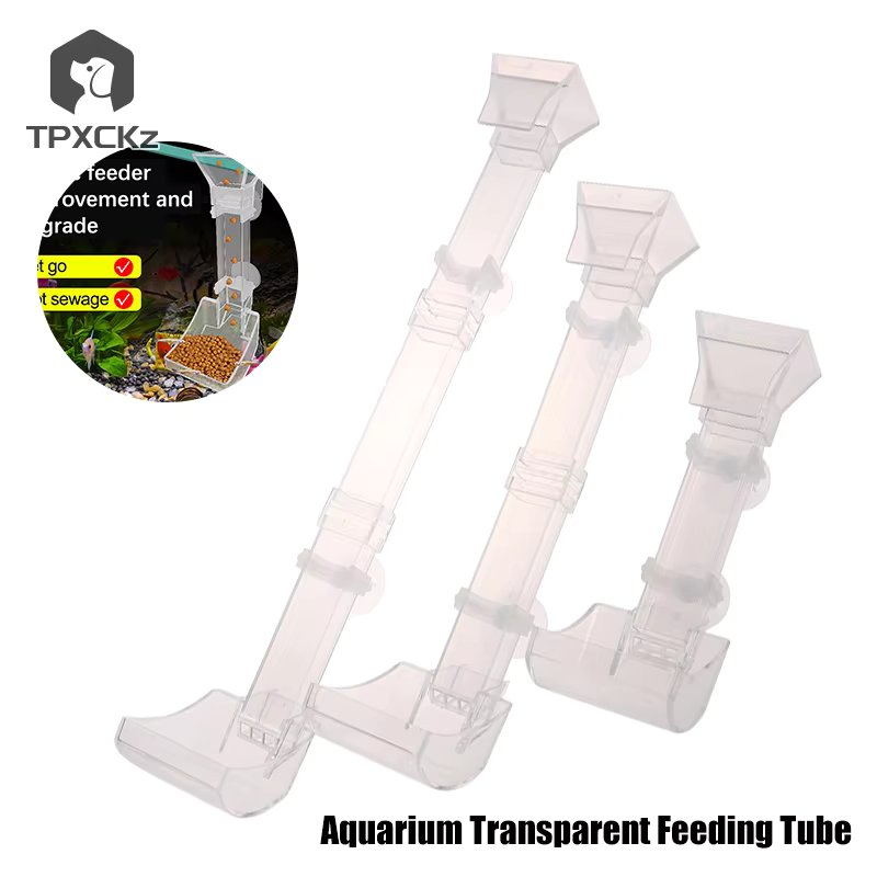 1set Aquarium Transparent Feeding Tube Set Acrylic Aquarium Feeder Shrimp Feeder Feeding Container Accessories Tools
