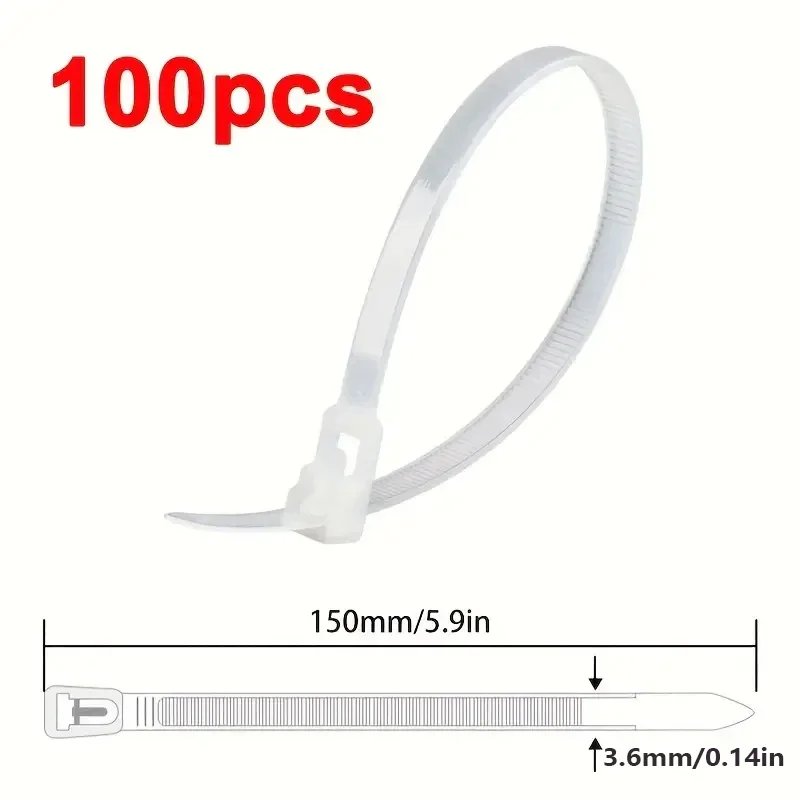 100pcs white