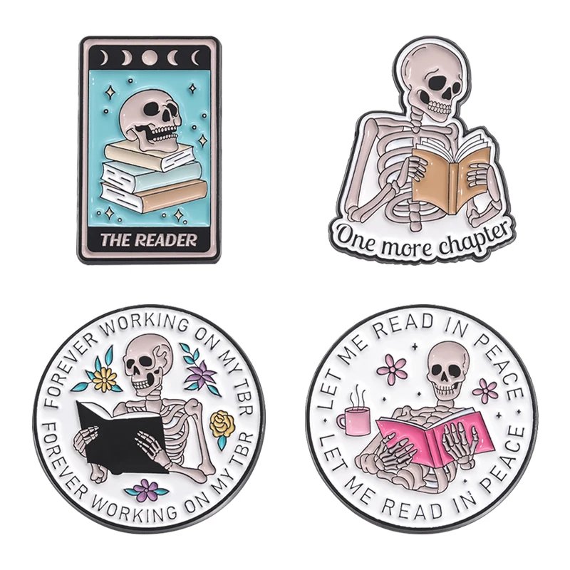 3-6pcs/Set Punk Gothic Enamel Pins Halloween Horror Metal Brooches Fashion Lapel Badge Backpack Clothes Jewelry Gift for friends