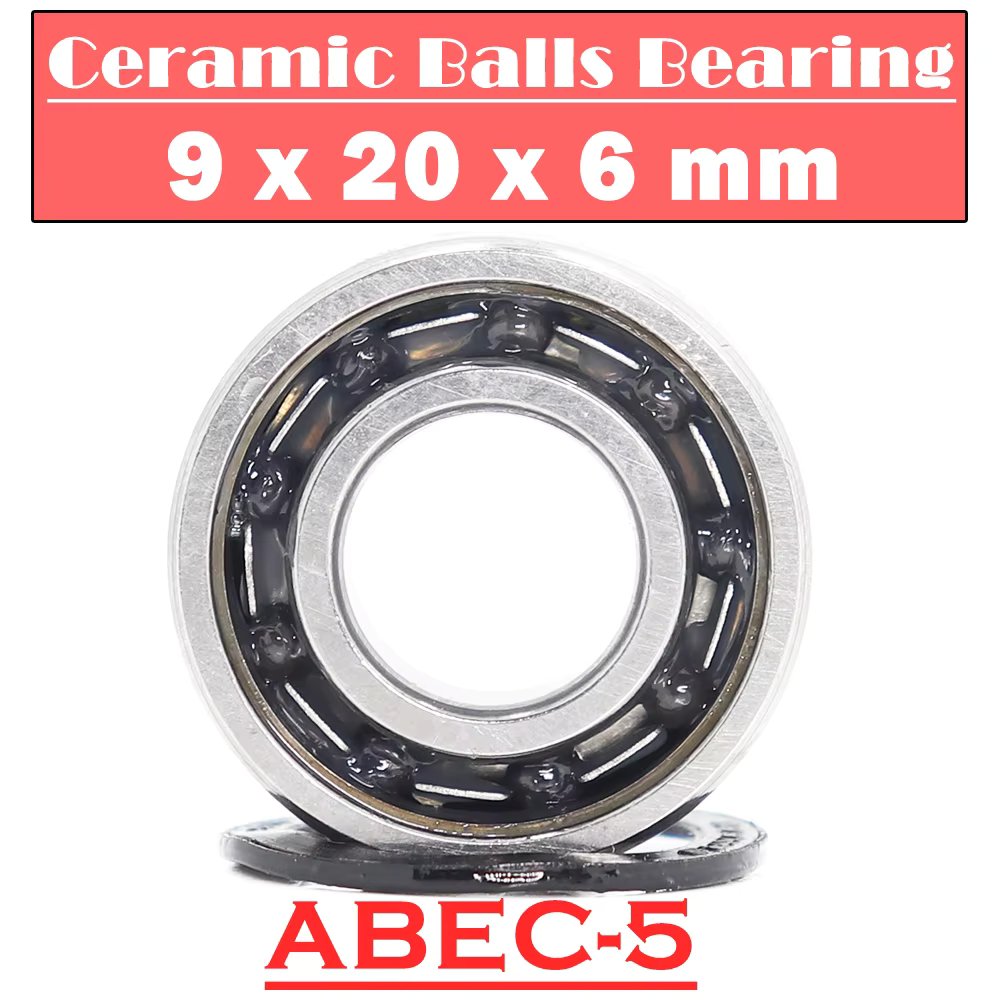 699RS Hybrid Ceramic Bearing 9*20*6 mm ABEC-5 ( 1 PC ) Industry Motor Spindle 699HC Hybrids Si3N4 Ball Bearings 3NC 699 RS 2RS