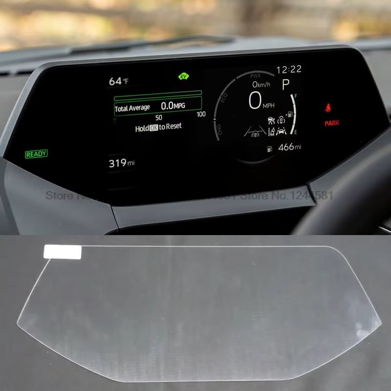 Tempered Glass Screen Protector Dashboard Screen Anti Scratch film dash board glass For Toyota Prius 2023 Instrument