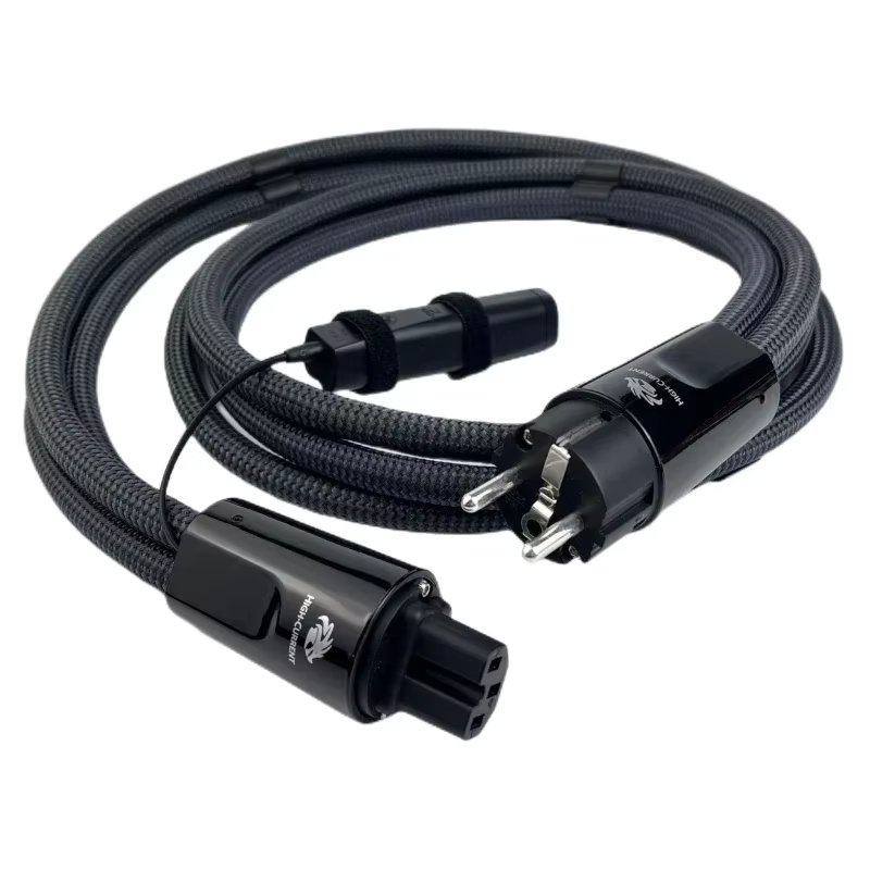 HiFi Audio Power Cable Dragon High Current Solid PSS Silver C13 C15 Amp AC Power Cord US & EU Plug