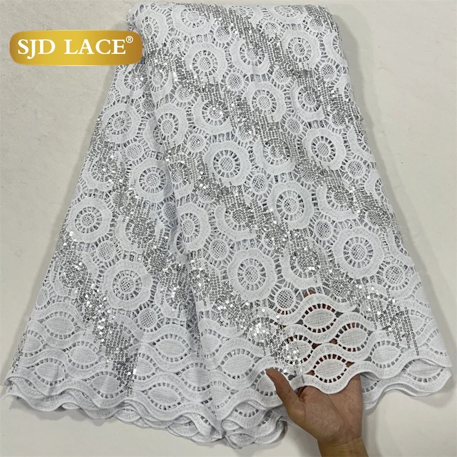 2White Sequins Lace