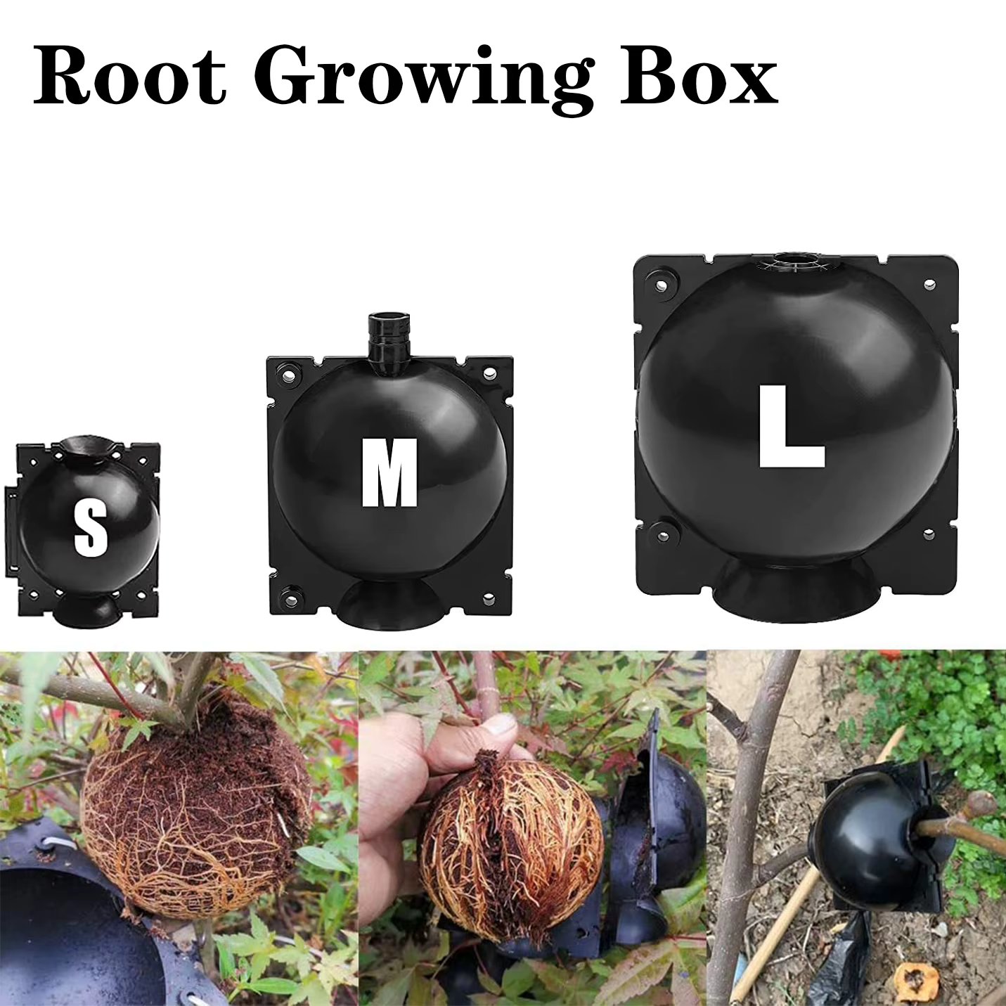 Tree Root Growing Box Reusable Rooting Ball Grafting Tools Asexual Reproduction Device High Pressure Propagation Ball Box