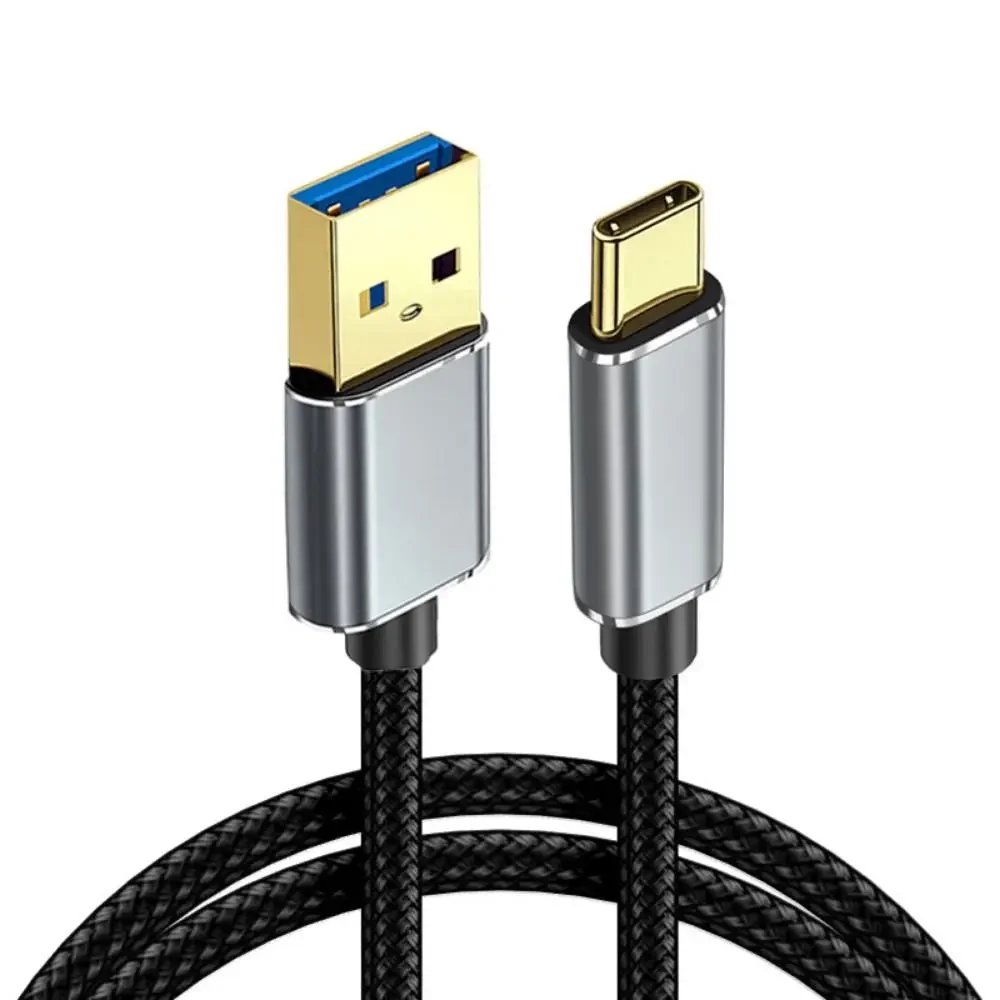 USB 3.2 10Gbps Gen2 Type-C Fast Charging Cable USB C Data Transfer SSD Cord 3A PD 60W QC 3.0 Car Laptop Hard Disk Line