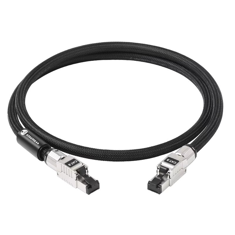 Hi-end HiFi Ethernet Cable for Laptop Router Computer Cat.8 Internet Cord 40Gbps 2000MHz Internet Gaming-grade Network Cable