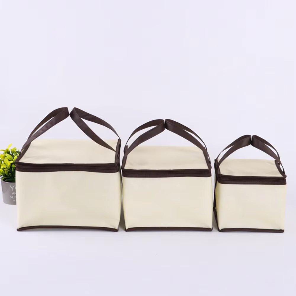 4/6/8 inch Portable Insulated Bag Reusable Folding Large Food Insulated Delivery Bag for Picnic Ice Cooler Bag Food Thermal Bag
