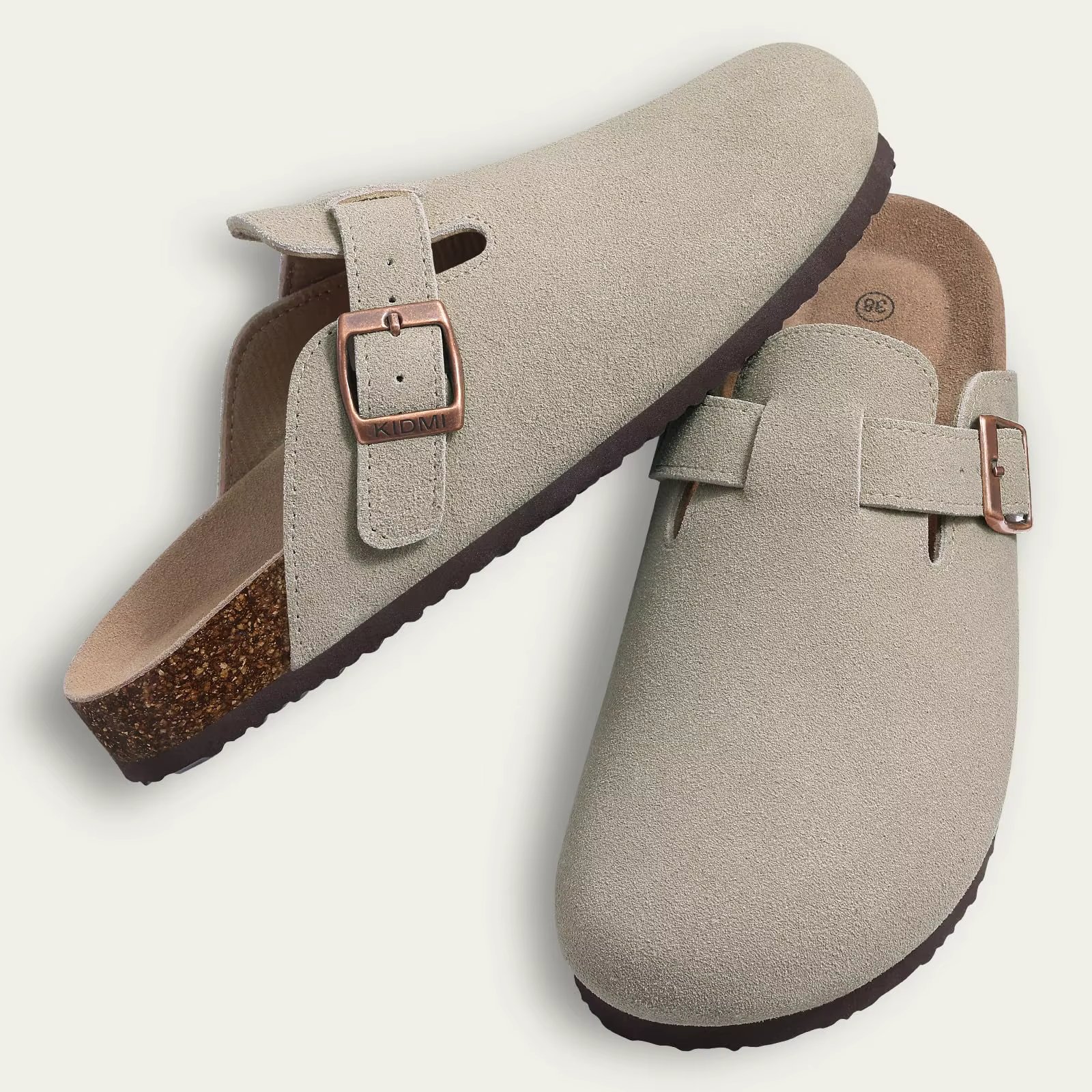 cow suede-Grey