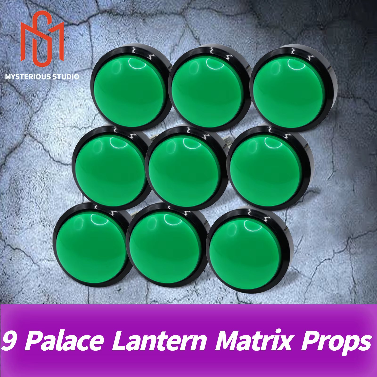 Secret room escape game mechanism props Electronic puzzle superb 1987 GY mysterious 9 palace lantern matrix Intelligence buttons