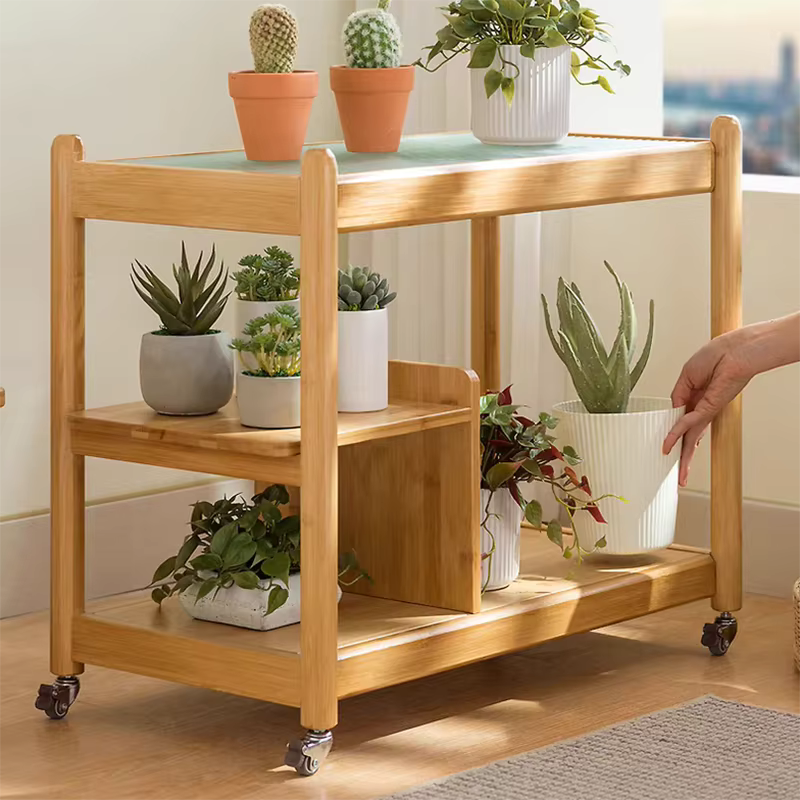 Portable side table sofa bedside coffee table 2colors