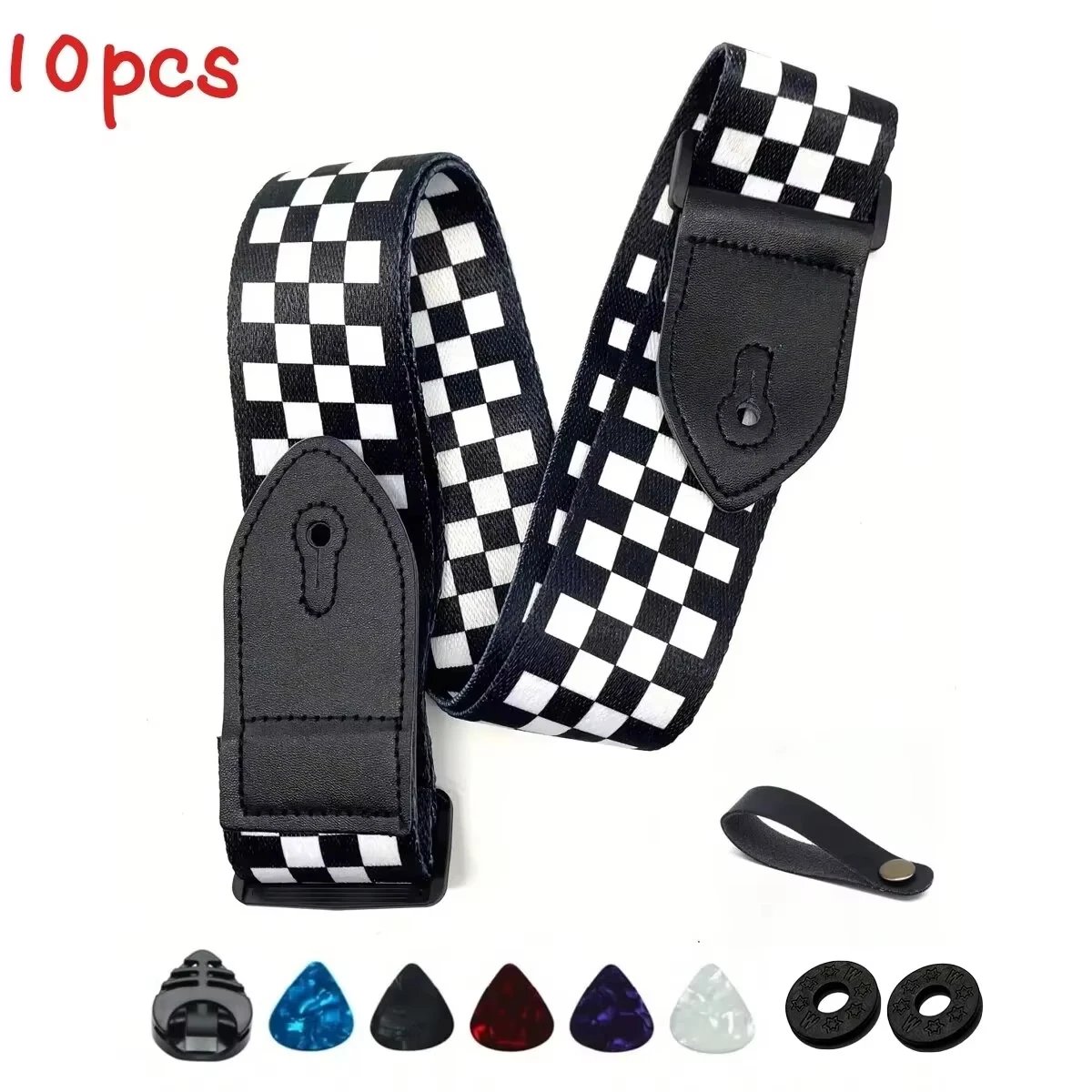 10PCS Black White