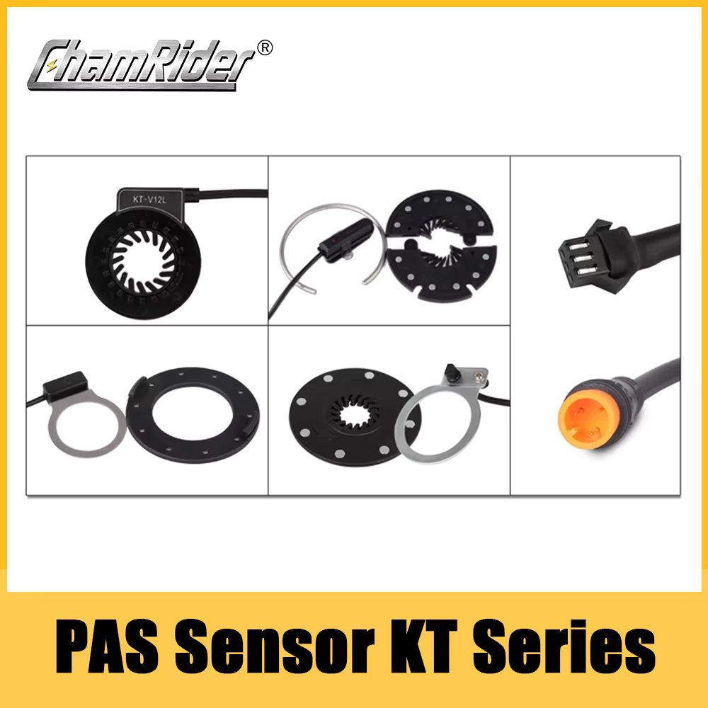 ChamRider KT PAS Pedal Assist Sensor V12L D12L BZ-4(8) BZ-10C Julet Waterproof Connector 6 Magnets Dual hall Sensors 12 Signals