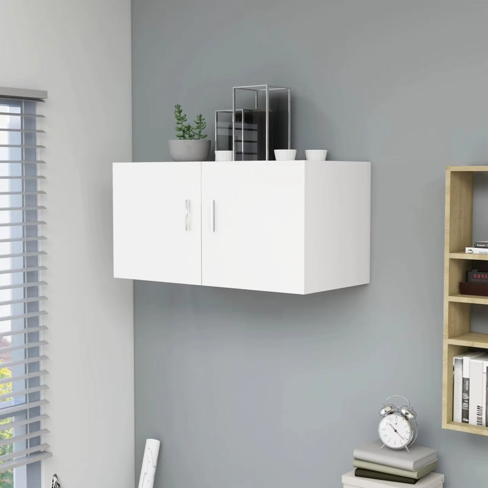 Cabinet Versatile Wall Mounted Cabinet with 2 doors for Bedroom Living Room Bathroom Home Decoration Organizer Cabinet Storage