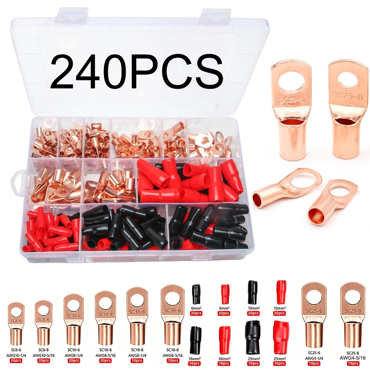 240PCS gold