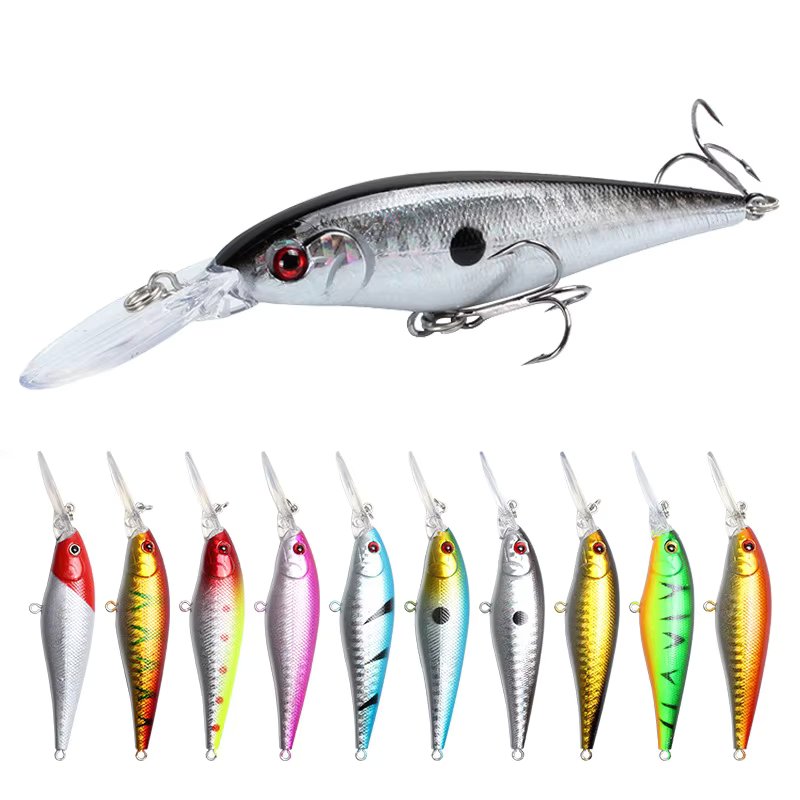 1Pc Minnow Fishing Lure 11cm 10.5g Artificial Plastic Hard Bait Jerkbait Deep Swim Japan Wobblers Crankbait Bass Fishing Tackle