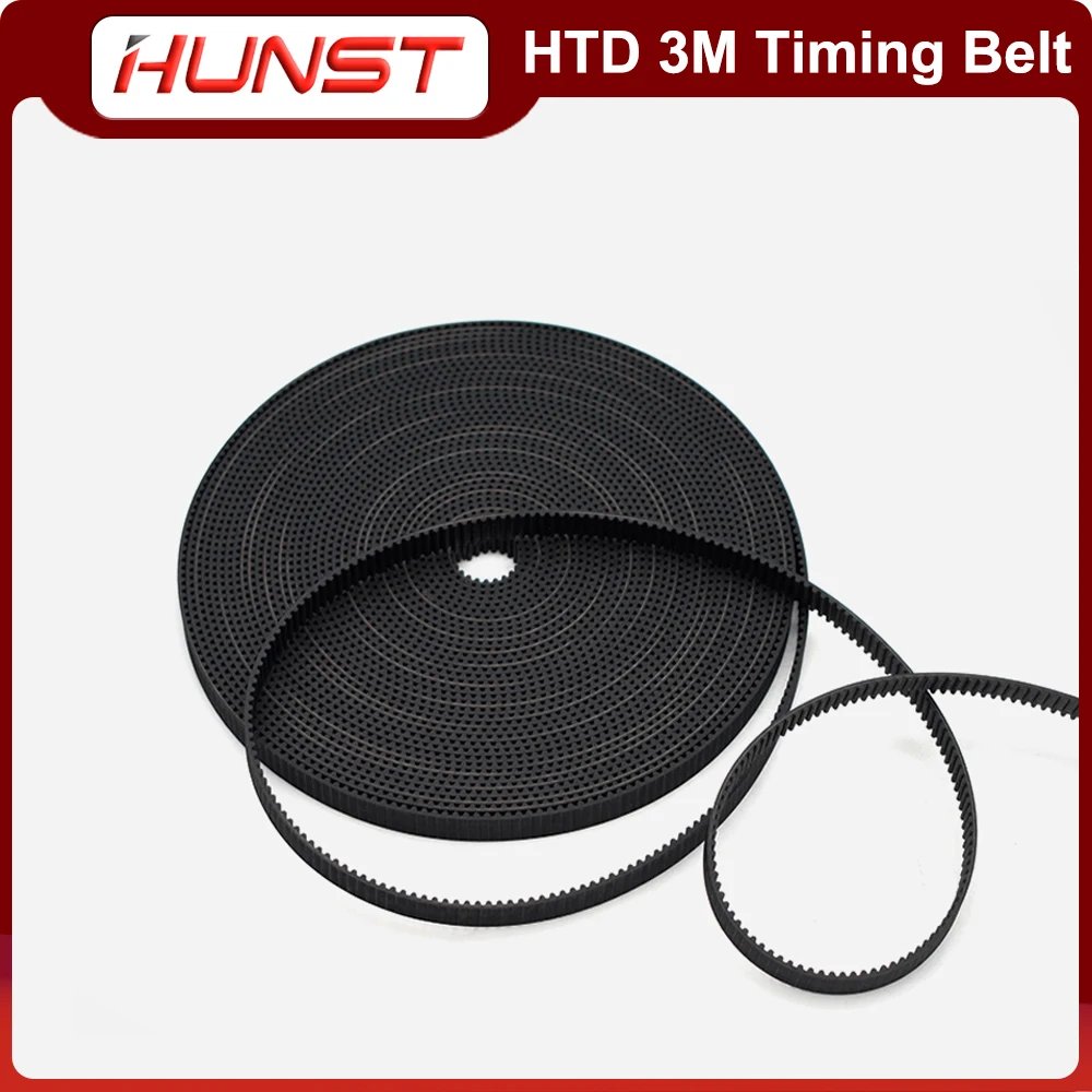 HUNST High Quality HTD3M PU Open Belt 3M 15/20mmTiming Transmission Belt 3M Polyurethane for CO2 Laser Engraving Cutting Machine