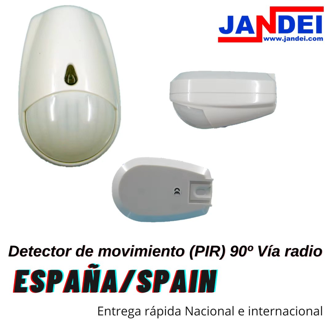 JANDEI-Motion Detector (PIR) 90 ° via radio 150m Wireless Anti-theft Home Security System