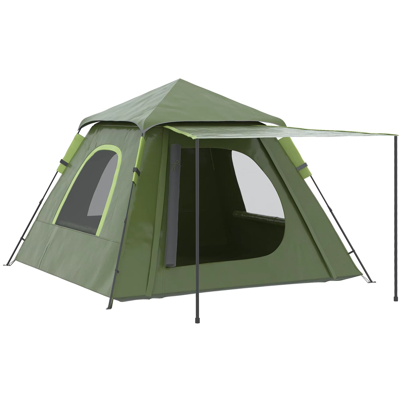 Outsunny Pop up Tent for 2-3 People Waterproof Instant Camping Tent PU2000 mm UV50 Protection + with Transport Bag 210x210x150 cm