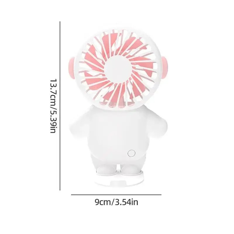 Portable Mini Desktop Usb Fan Students Handheld Small Fan Plastic Shell Brush Motor 2-3 Hours Standby Life Pp Relatives Friends