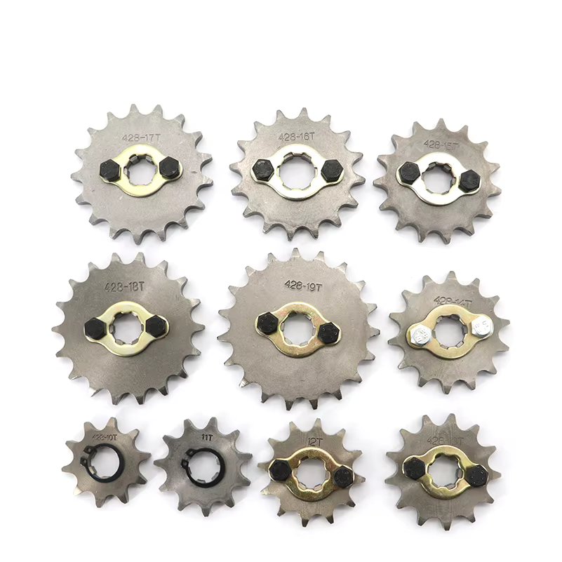 Motorcycle parts Sprocket 428 10T 11T 12T 13T 14T 15T 16T 17T 18T 19T 17mm 20mm Gear for Dirt Pit Bike ATV Quad Go Kart Buggy