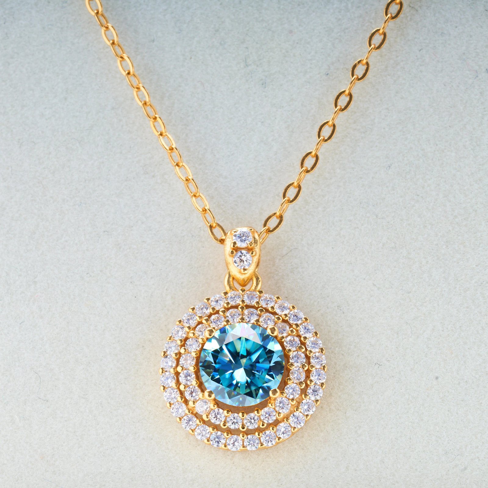 1.0 carat Certified D Color Moissanite Pendants for Women Classic Wedding Necklace Original S925 Sterling Silver Jewelry GRA