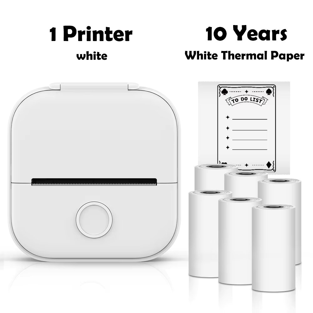 White with 6 Paper