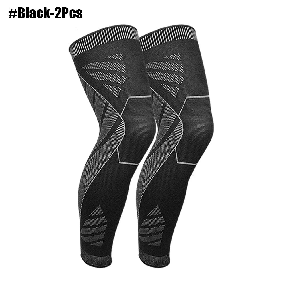 Sports Full Leg Compression Sleeves Knee Braces Support Protector for Weightlifting Arthritis Joint Pain Relief Muscle Tear