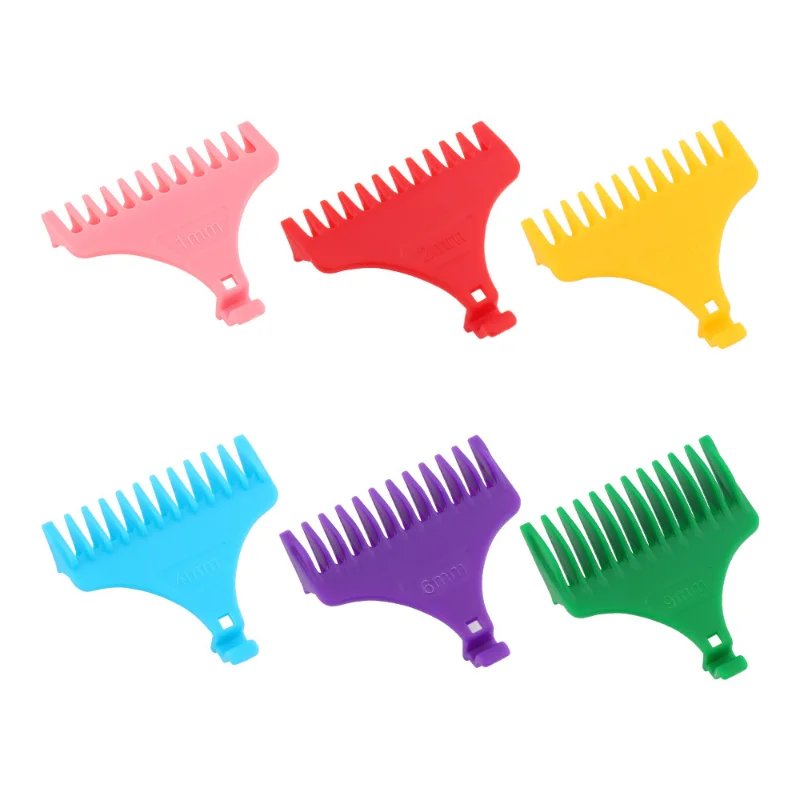 1Set T9 Hair Clipper Guards Guide Combs Trimmer Cutting Guides Styling Tools Attachment Compatible 1mm 2mm 3mm 4mm 6mm 9mm