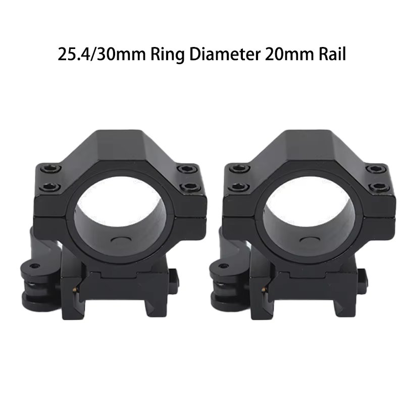 QD Release Metal 1 Inch/30mm Ring Mount Pipe Bracket Dovetail 20mm For Flashlight Laser Hunting Accessories