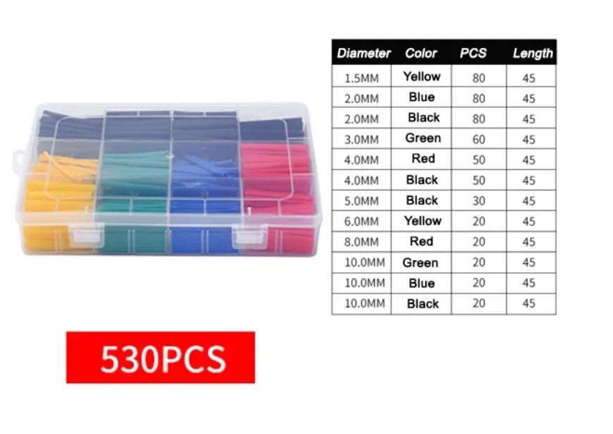 530pcs  color Boxed
